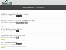 Tablet Screenshot of nerdstein.net